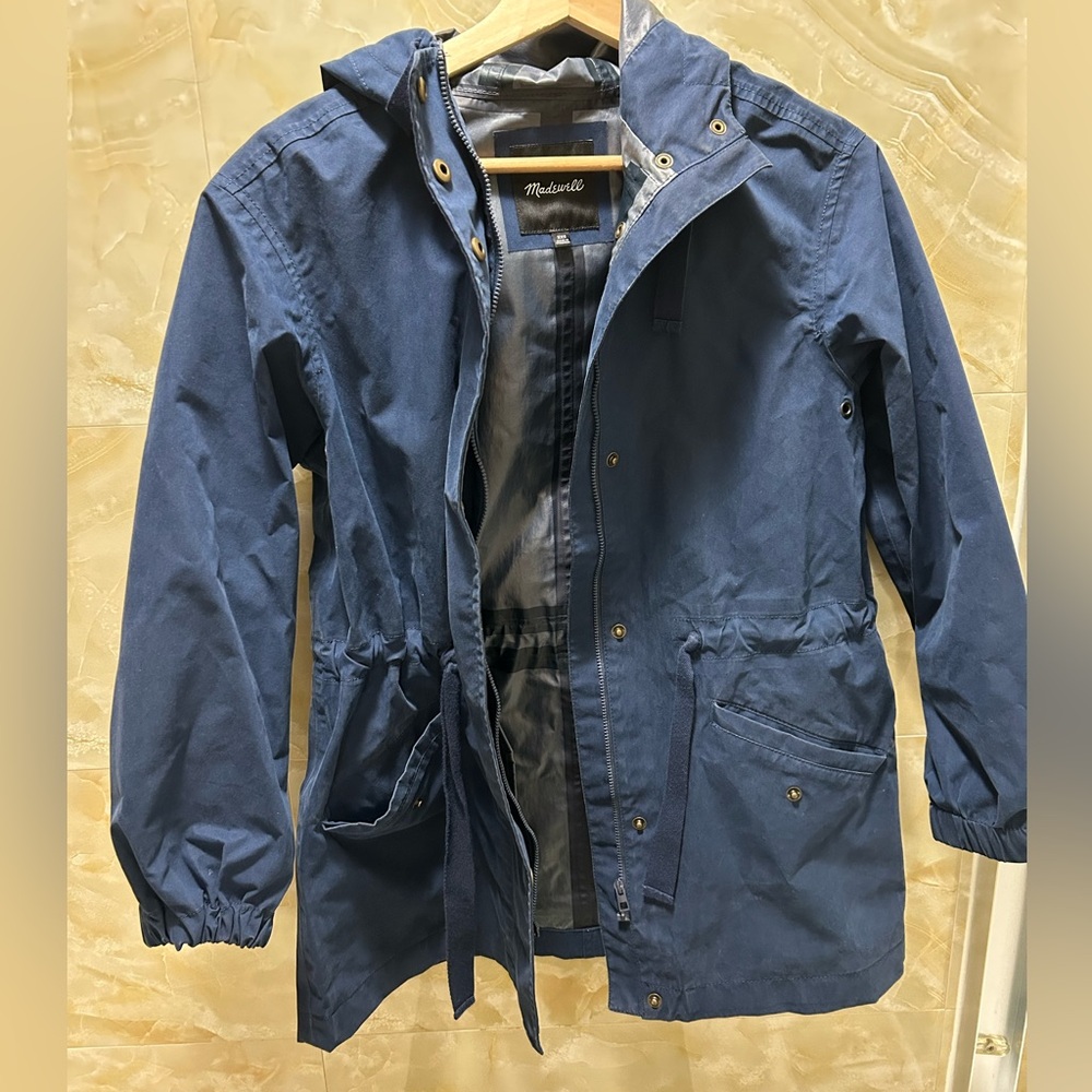 Navy Madewell Raincoat